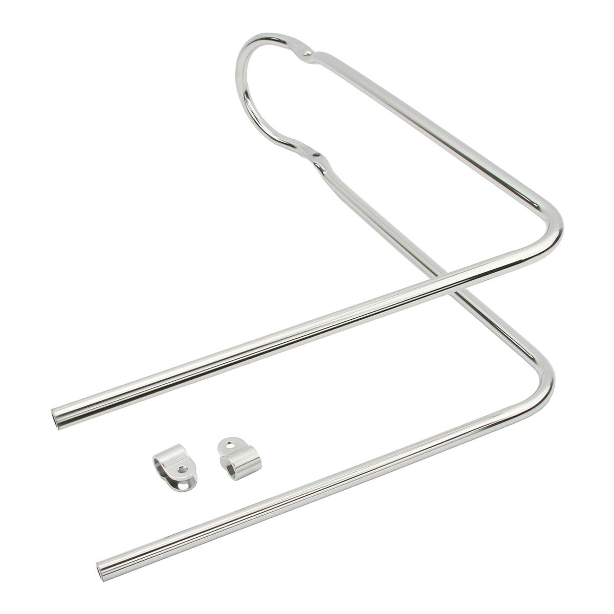 Schwinn style 20 Sissy Bar 90/Degrees Bent W/Clamps Chrome.